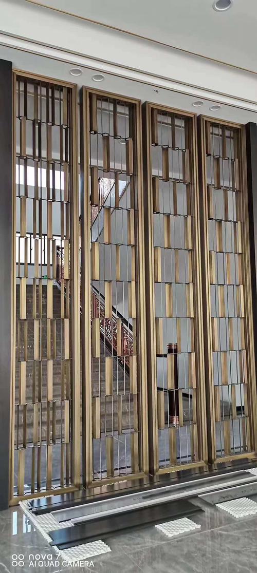 佛山市不锈钢制品厂家定做不锈钢酒店屏风不锈钢隔断制品